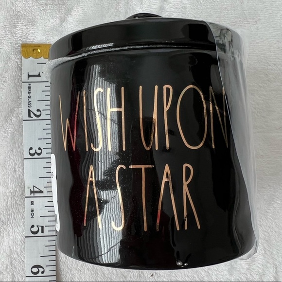 ❌SOLD❌ Rae Dunn | NWT WISH UPON A STAR Ceramic Canister in Black and Gold - Picture 10 of 13